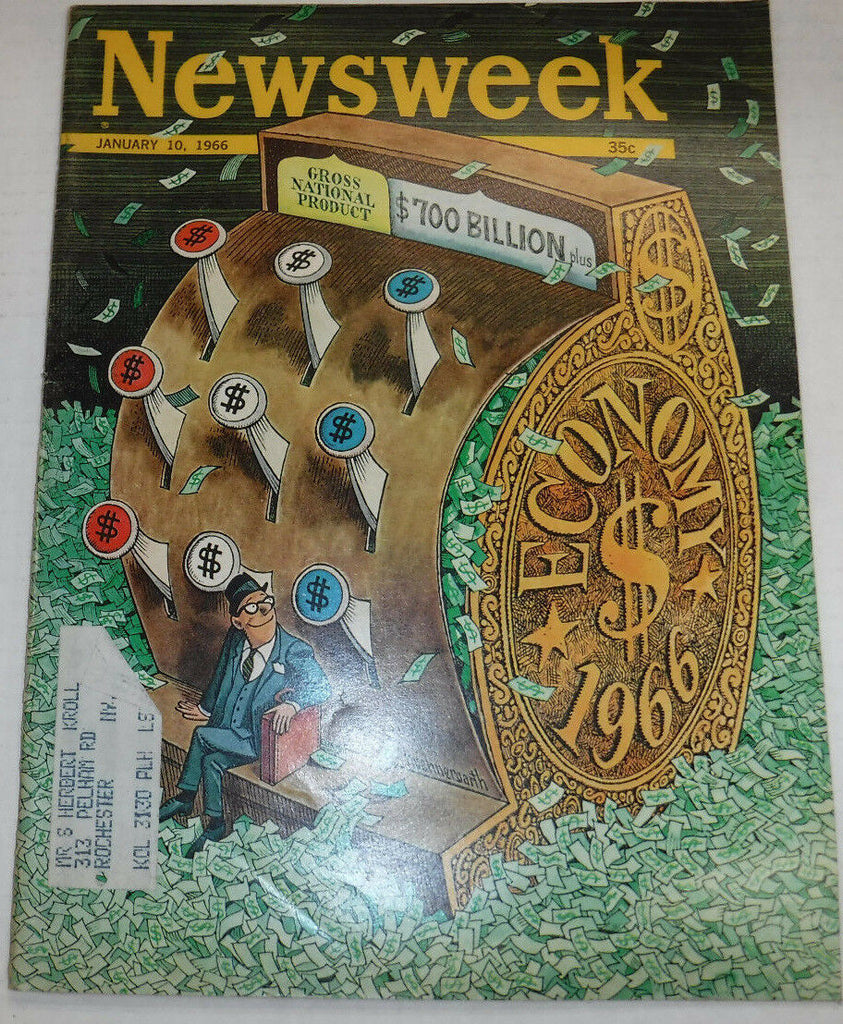 Newsweek Magazine Gross National Product January 10, 1966 101116R