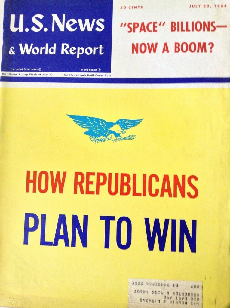 US News Magazine How Republicans Plan To Win July 20, 1964 090217nonrh