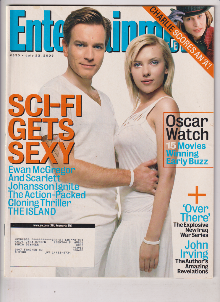 Entertainment Weekly Ewan McGregor Scralett Johansson July 22, 2005 011320nonr
