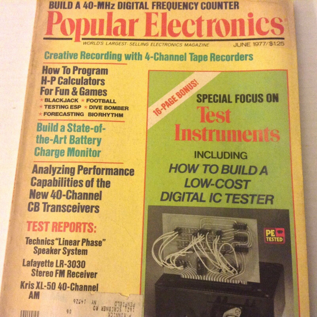 Popular Electronics Magazine Test Instruments Digital IC June 1977 071917nonrh