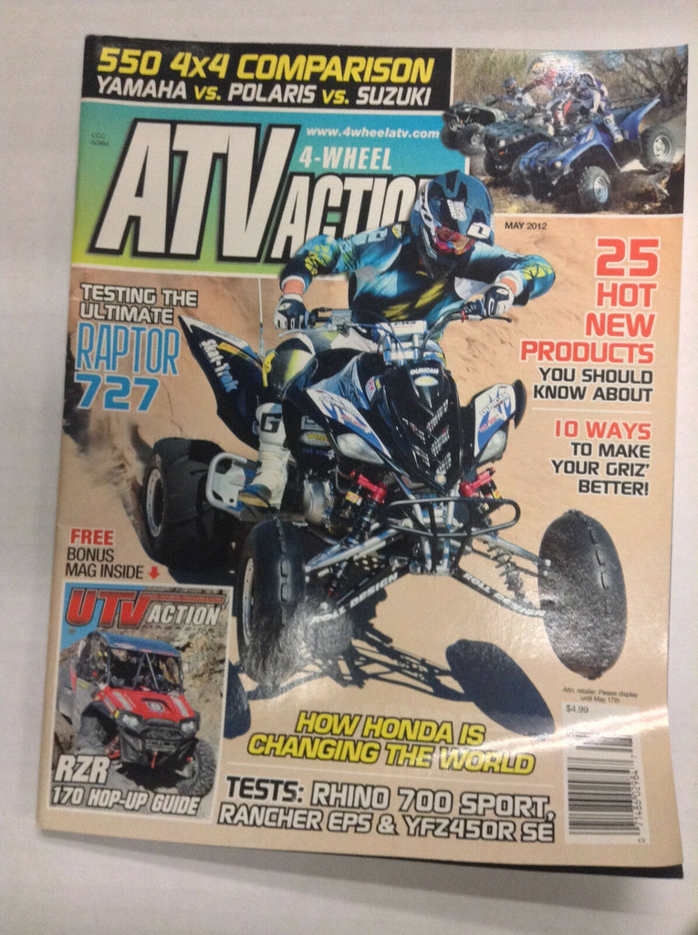ATV Action Magazine Raptor 727 Make Grizzly Better May 2012 032617nonR