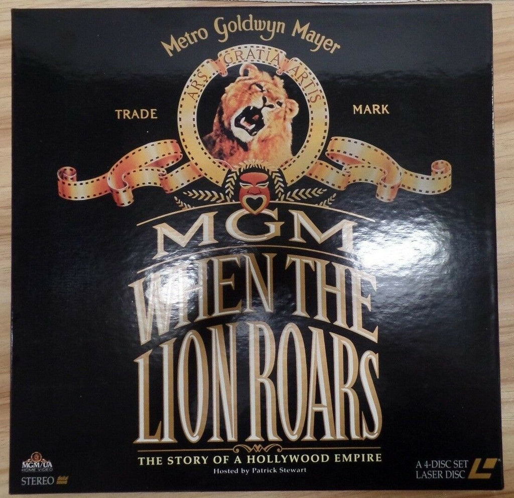 MGM When the Lion Roars Patrick Stewart 4-Disc Set Laserdisc 071018DBLD3