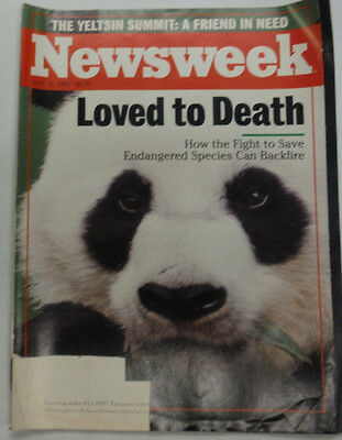 Newsweek Magazine Loved To Death Yeltsin Summit April 1993 042215R