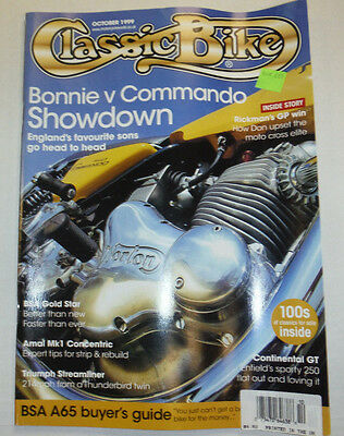 Classic Bike Magazine Bonnie V Commando Showdown October 1999 012115R2