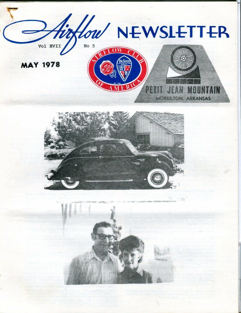Airflow Newsletter May 1978 Chrysler DeSoto EX No ML 031017nonjhe