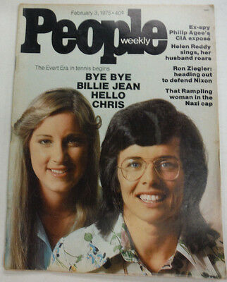 People Magazine Billie Jean King Phillip Agee February 1975 NO ML 052715R