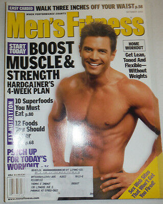 Men's Fitness Magazine Boost Muscle Strength 10 Superfoods October 2001 030415R