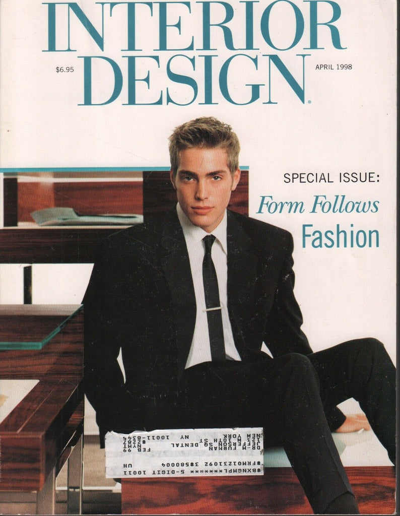 Interior Design April 1998 Jason Fedele Tom Ford Deborah Berke w/ML 102218DBE