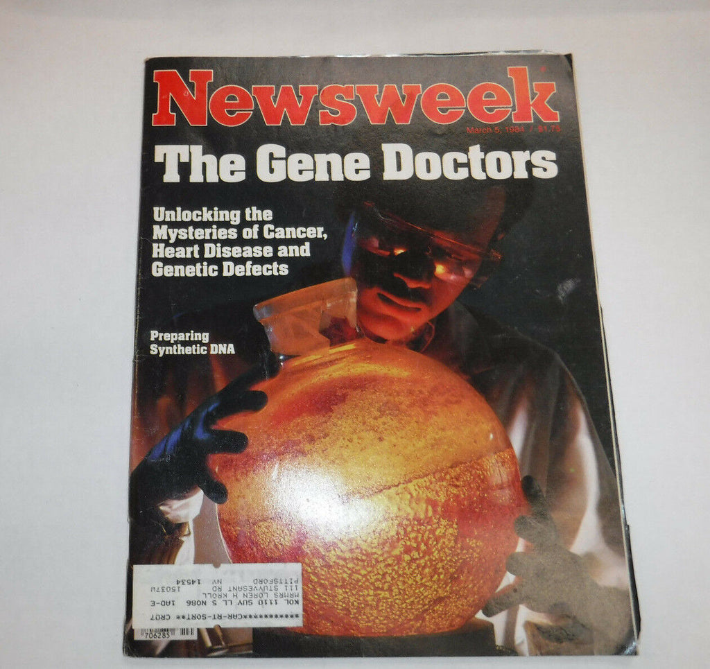 Newsweek Magazine Preparing Synthetic DNA March 5, 1984 101916R