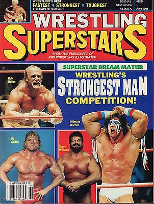 Wrestling Super Stars June 1991 Hulk Hogan, Ultimate Warrior VG 072916DBE
