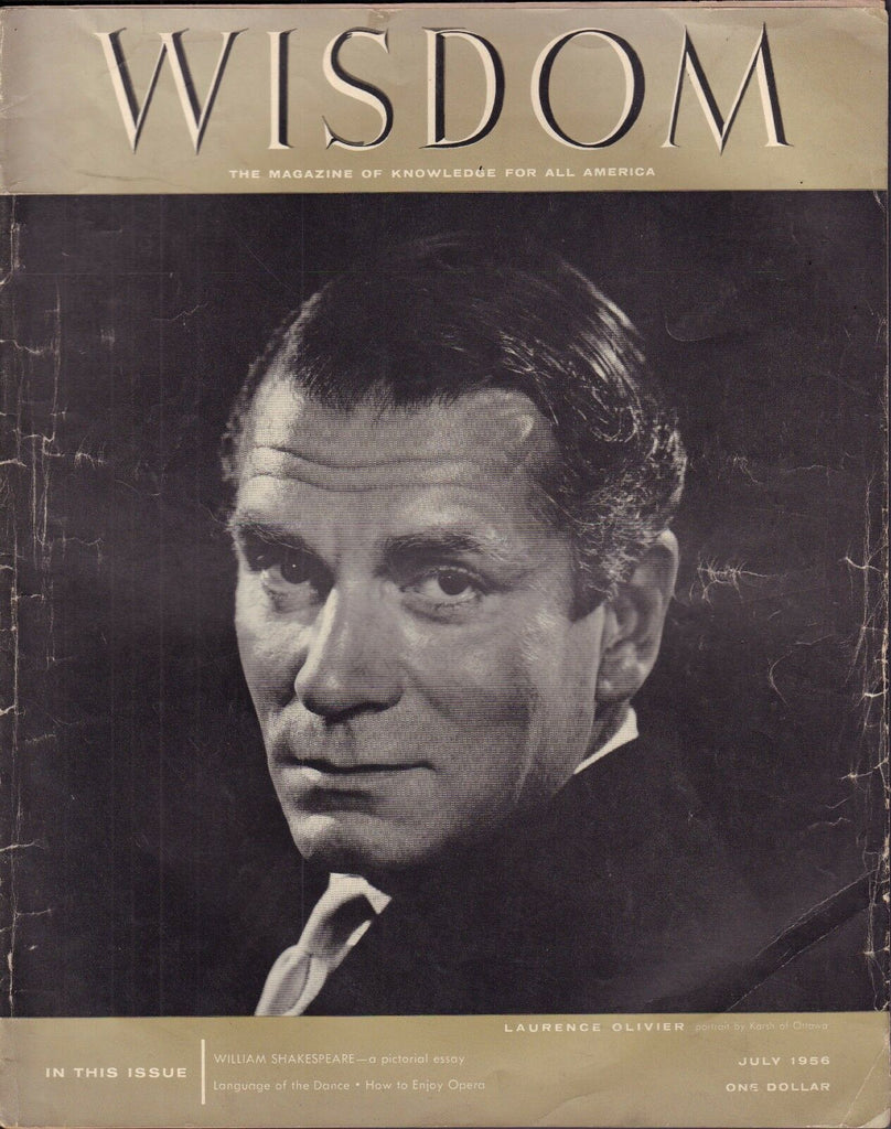 Wisdom July 1956 William Shakespeare, Laurence Olivier 010217DBE