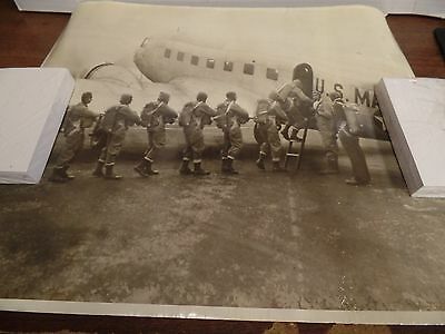 1940s Dispatch Photo News Sky Riding Sea Soliders NJ Training Camp 020516ame