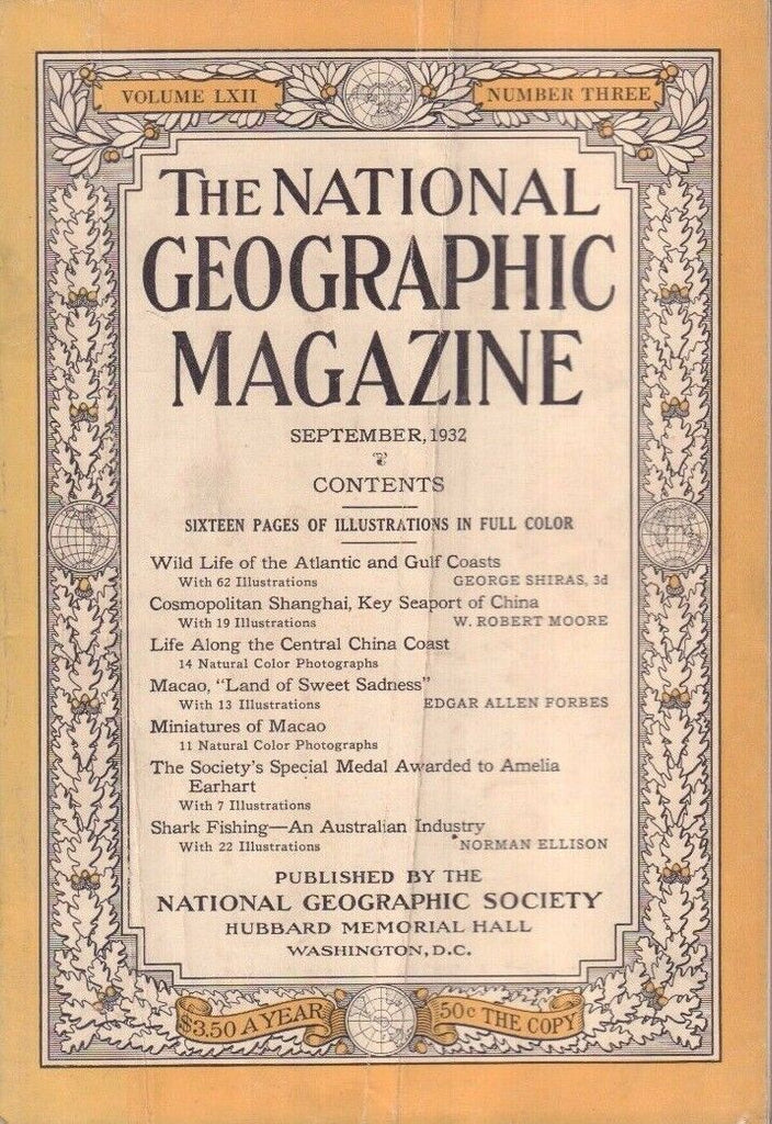 National Geographic September 1932 Macao Land of Sweet Sadness 020717DBE