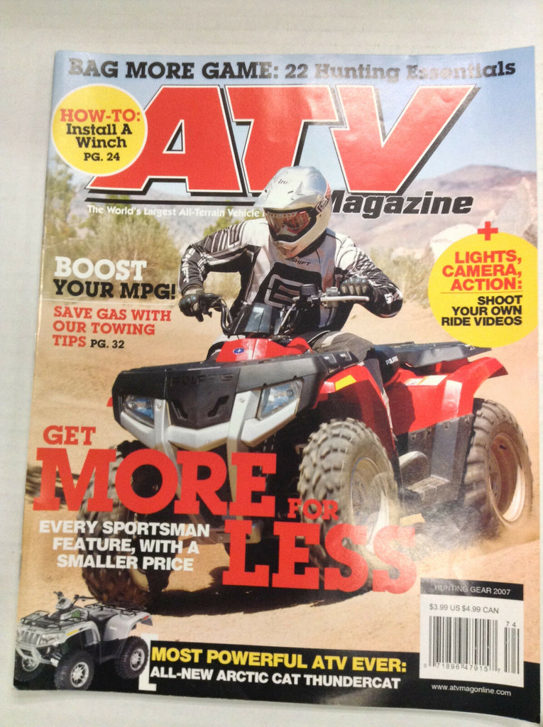 ATV Magazine Sportsman Features With Smaller Price Hunting Gear 2007 032717nonR