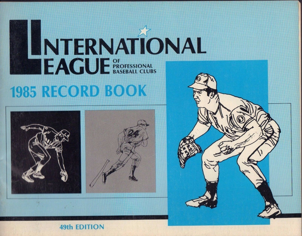 1985 Record Book International League Baseball 071917nonjhe