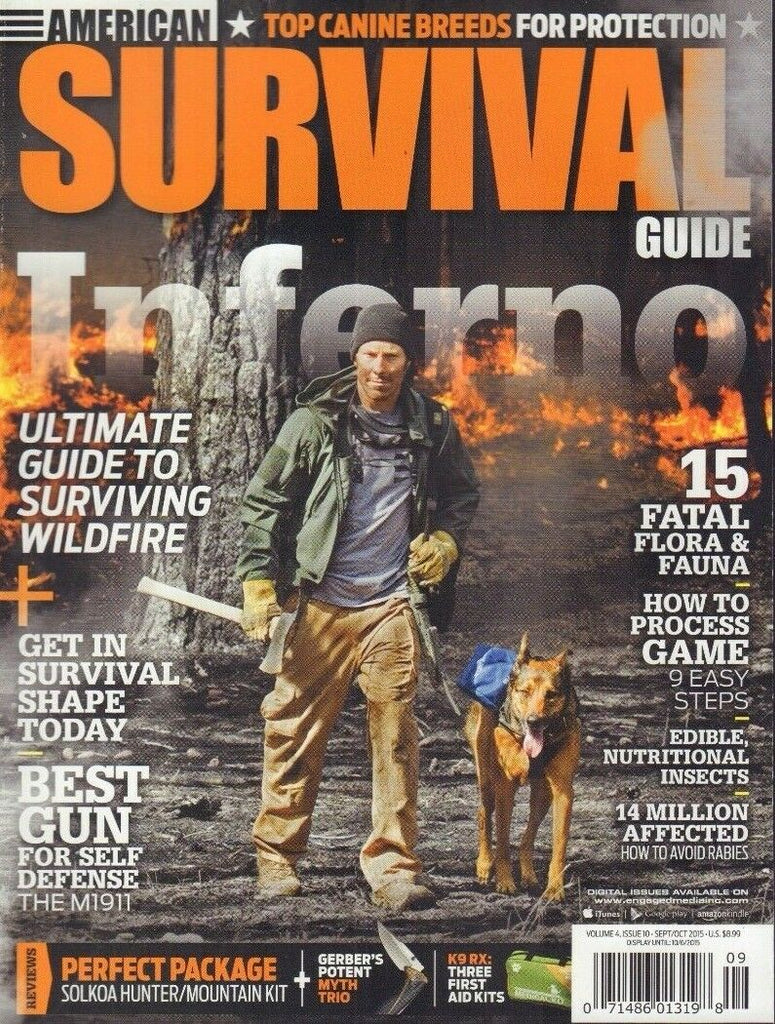 American Survival Guide Magazine Surviving Wildfire Sept/October 2015 010918nonr