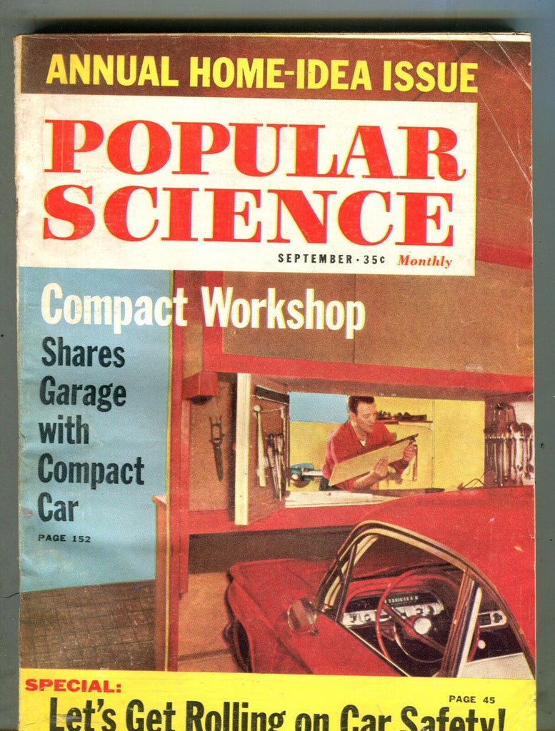 Popular Science Magazine September 1961 Compact Workshop Home-Ideas 062017nonjhe