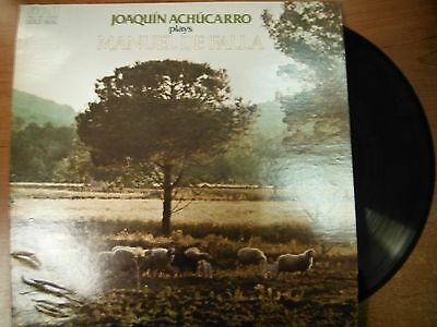 33 RPM Vinyl Joaquin Achucarro Manuel De Falla RCA Records AGL1-1967 020515SM