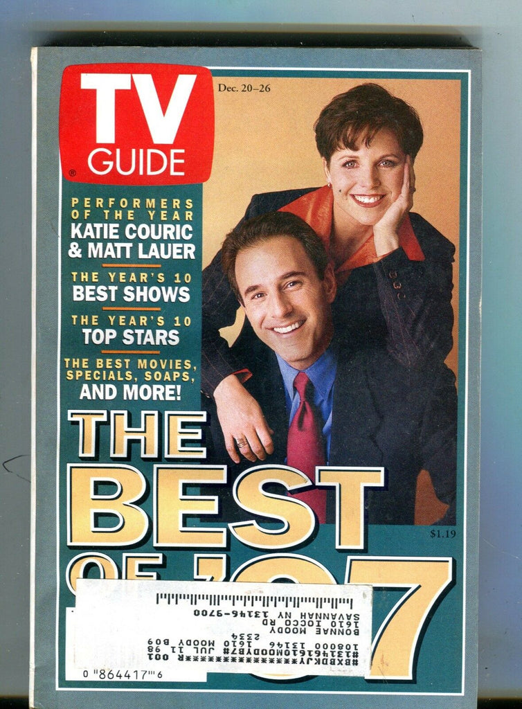 TV Guide Magazine December 20-26 1997 Matt Lauer EX w/ML 122016jhe