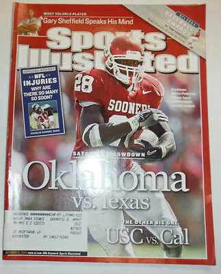 Sports Illustrated Magazine Adrian Peterson Oklahoma Texas October 2004 012815R