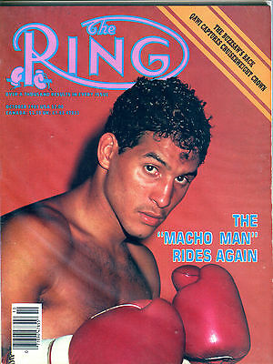 The Ring Boxing Magazine October 1985 The "Macho Man" Rides Again EX 060616jhe