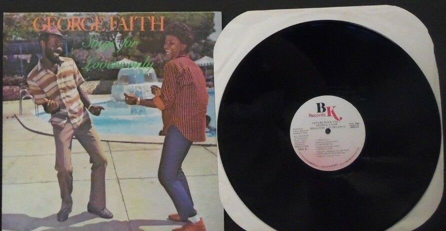 George Faith Sings for Lovers only vinyl 1986 made in Jamaica 010219LLE