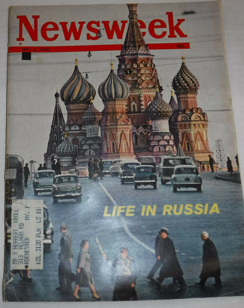 Newsweek Magazine Life In Russia May 2, 1966 101116R