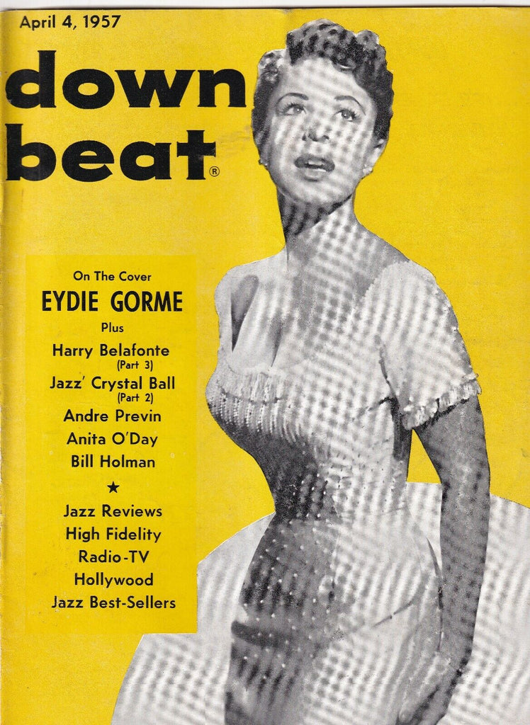 Down Beat Mag Eydie Gorme Harry Belafonte Andre Previn April 4, 1957 101219nonr