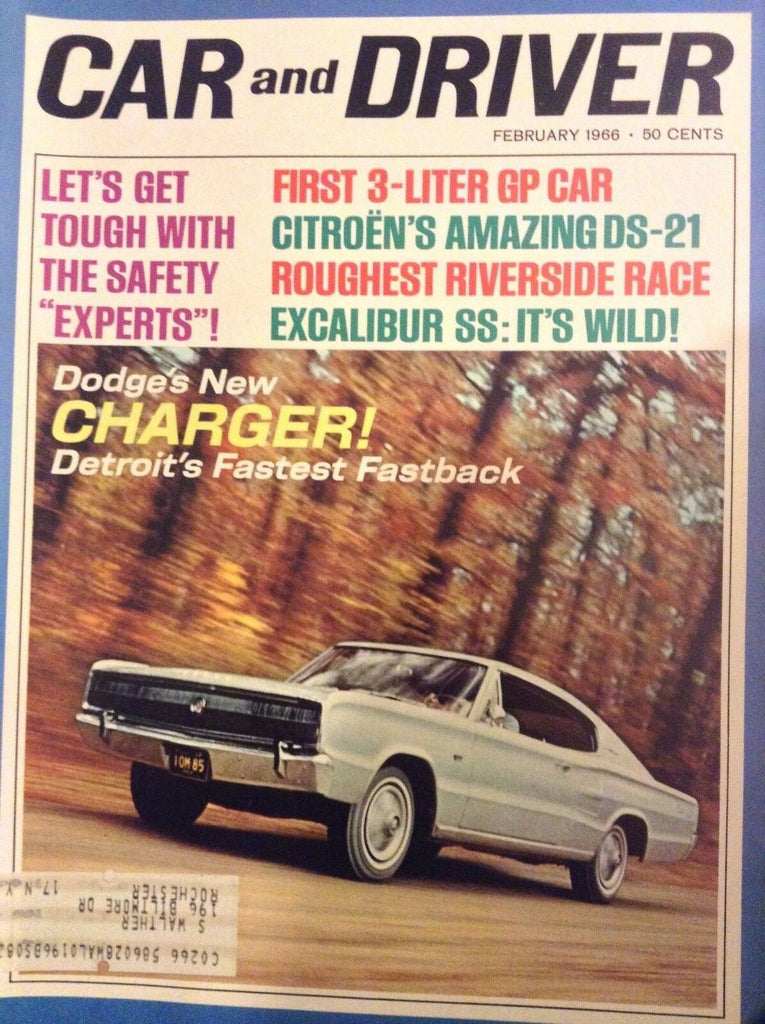 Car And Driver Magazine Dodge's New Charger February 1966 042518nonrh