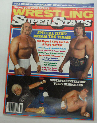 Wrestling SuperStars Magazine Hulk Hogan & Kerry Von Erich Winter 1985 062315R