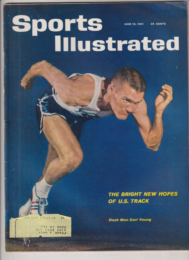 Sports Illustrated Mag US Track's Earl Young June 19, 1961 021720nonr