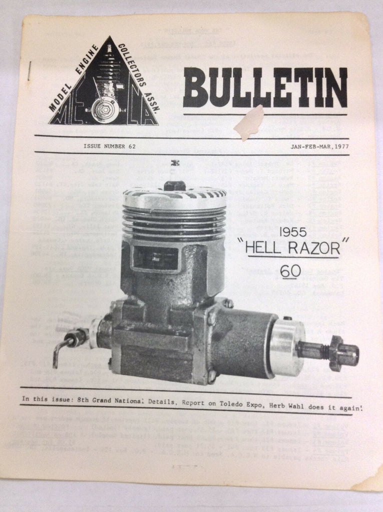 MECA Bulletin Magazine Hell Razor 60 January/February/March 1977 FAL 042617nonr2