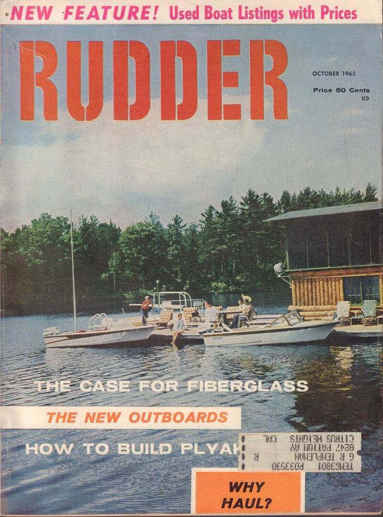 Rudder October 1963 Fiberglass w/ML 042117nonDBE
