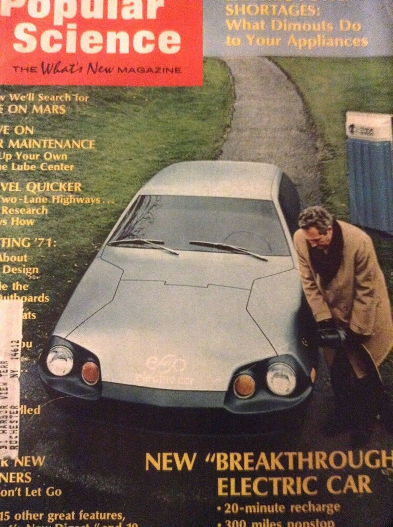 Popular Science Magazine Breakthrough Electric Car February 1971 122418nonrh