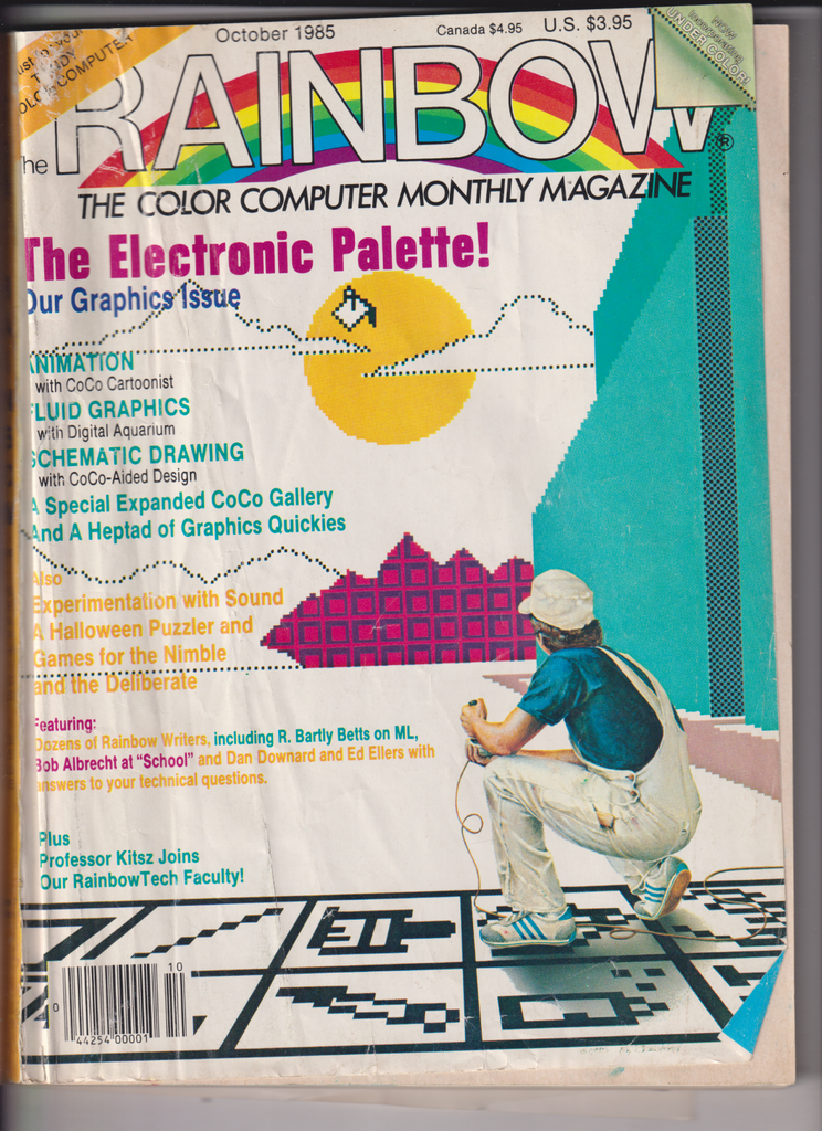 The Rainbow Mag Graphics Issue Electronic Palette October 1985 011320nonr