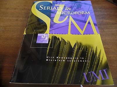 Serials in Microform UMI Magazine Newspapers Ex-FAA Library 030316ame