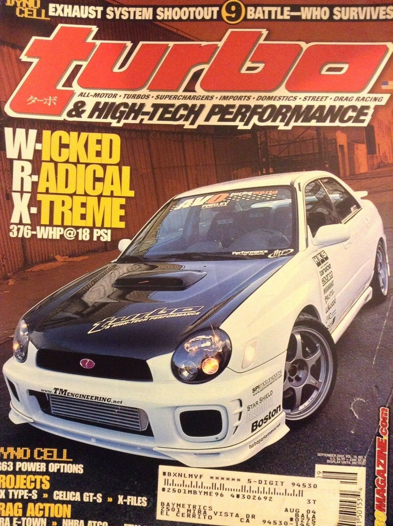 Turbo Magazine Wicked Radical Extreme RSX Type S September 2002 020118nonrh