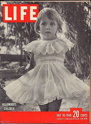 Life Magazine Life July 18 1949 birthday Hollywoods Children VG 050216DBE2