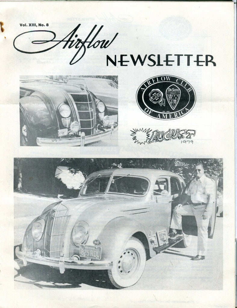 Airflow Newsletter August 1979 Chrysler DeSoto EX No ML 031017nonjhe