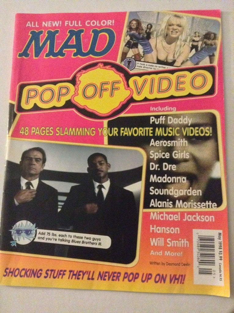 Mad Magazine Pop Video Off Men In Black May 1998 062019nonrh