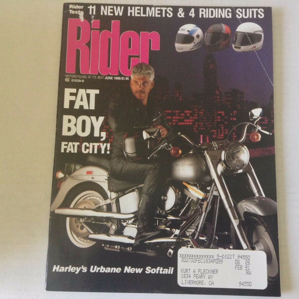 Rider Magazine harley's urbane New Softail june 1990 060117nonrh3