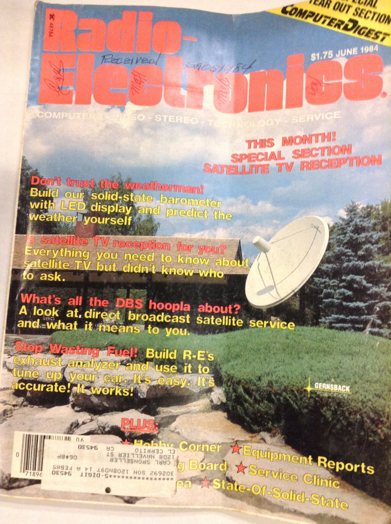 Radio Electronics Magazine Satellite Tv Reception June 1984 062017nonr