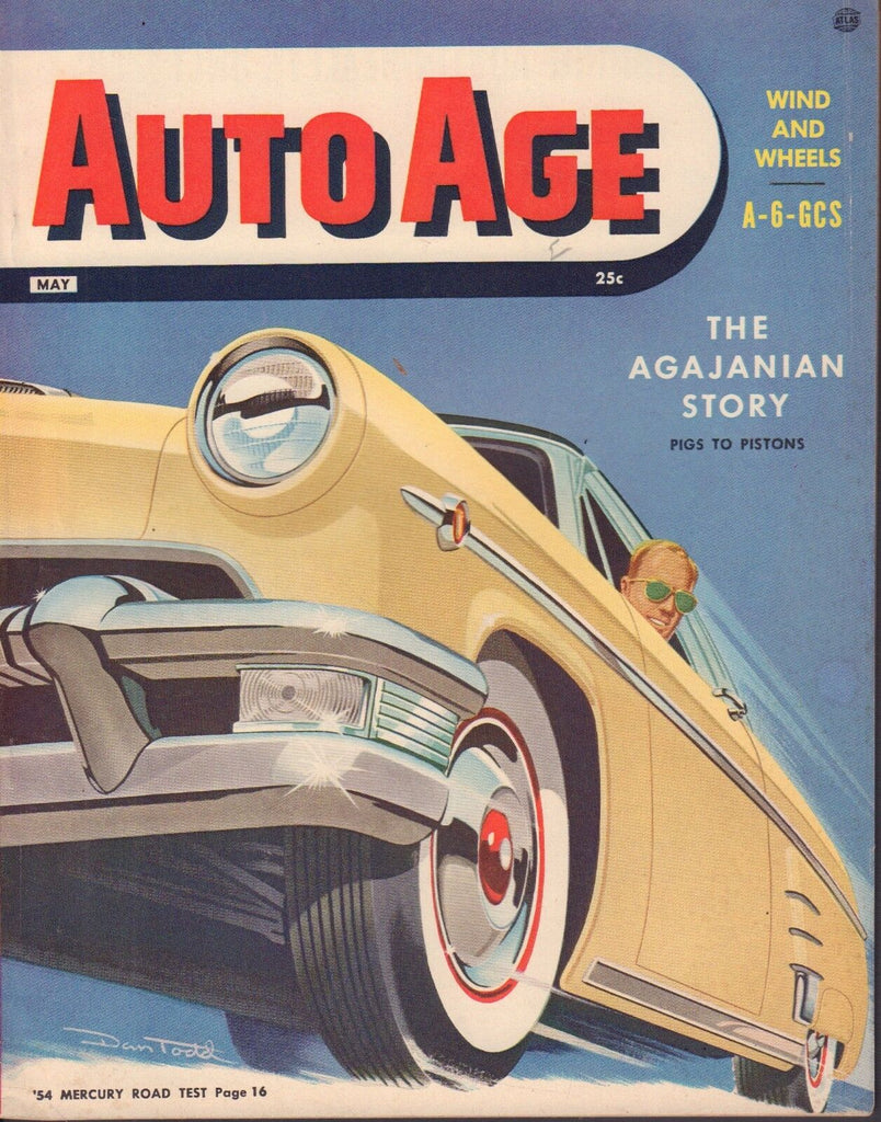 Auto Age May 1954 Mercury, Agajanian, A-6-GCS 052517nonDBE