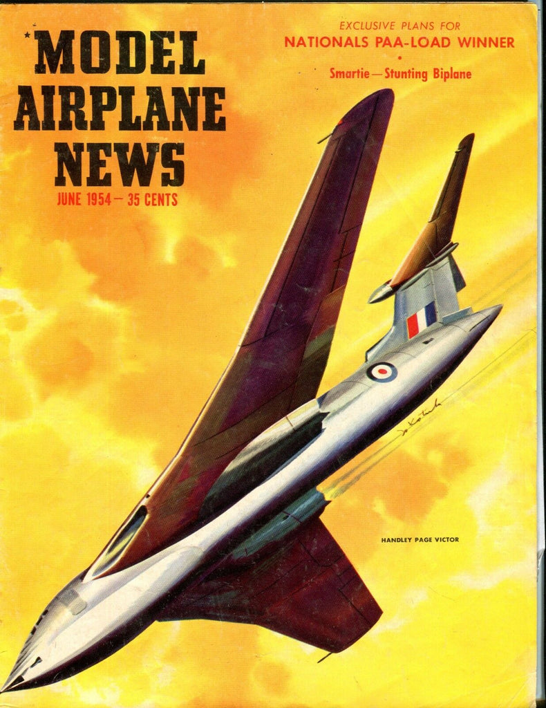Model Airplane News Magazine June 1954 Handley Victor EX 041017nonjhe