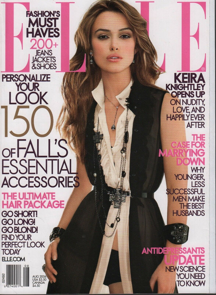 ELLE August 2006 Keira Knightley E. Jean Carroll Edward Norton 061118DBE3