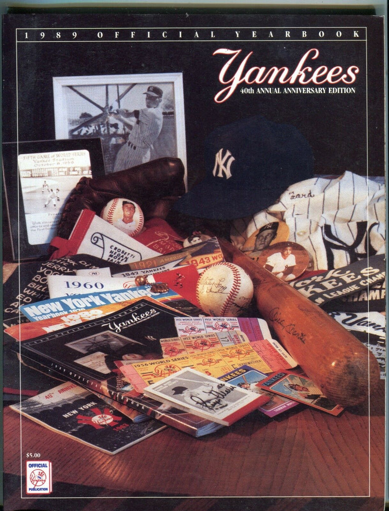 1989 Official New York Yankees Yearbook EX 042717nonjhe