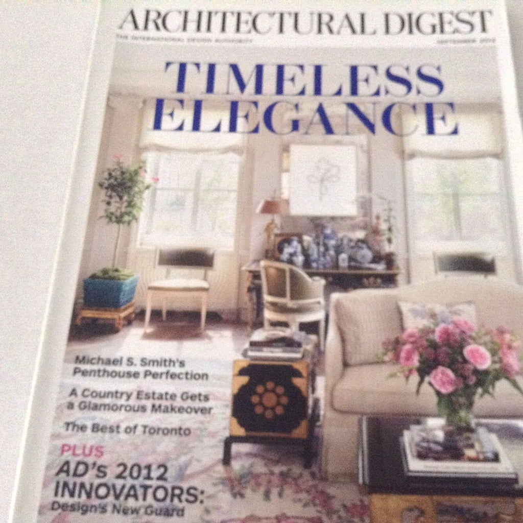 Architectural Digest Magazine Michael S.Smith September 2012 071117nonrh