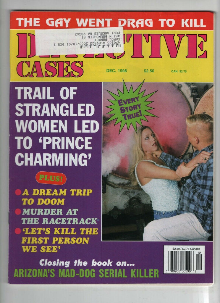 Detective Cases Mag Trail Of Strangled Women December 1998 051120nonrh