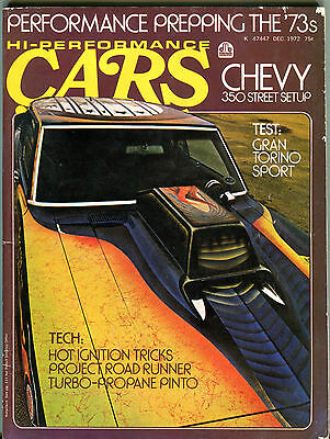 Hi-Performance Cars Magazine December 1972 Gran Torino Sport VGEX 062116jhe