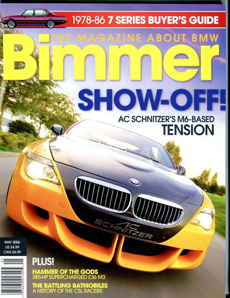 Bimmer BMW Magazine May 2006 Schnitzer M6 EX No ML 052117nonjhe